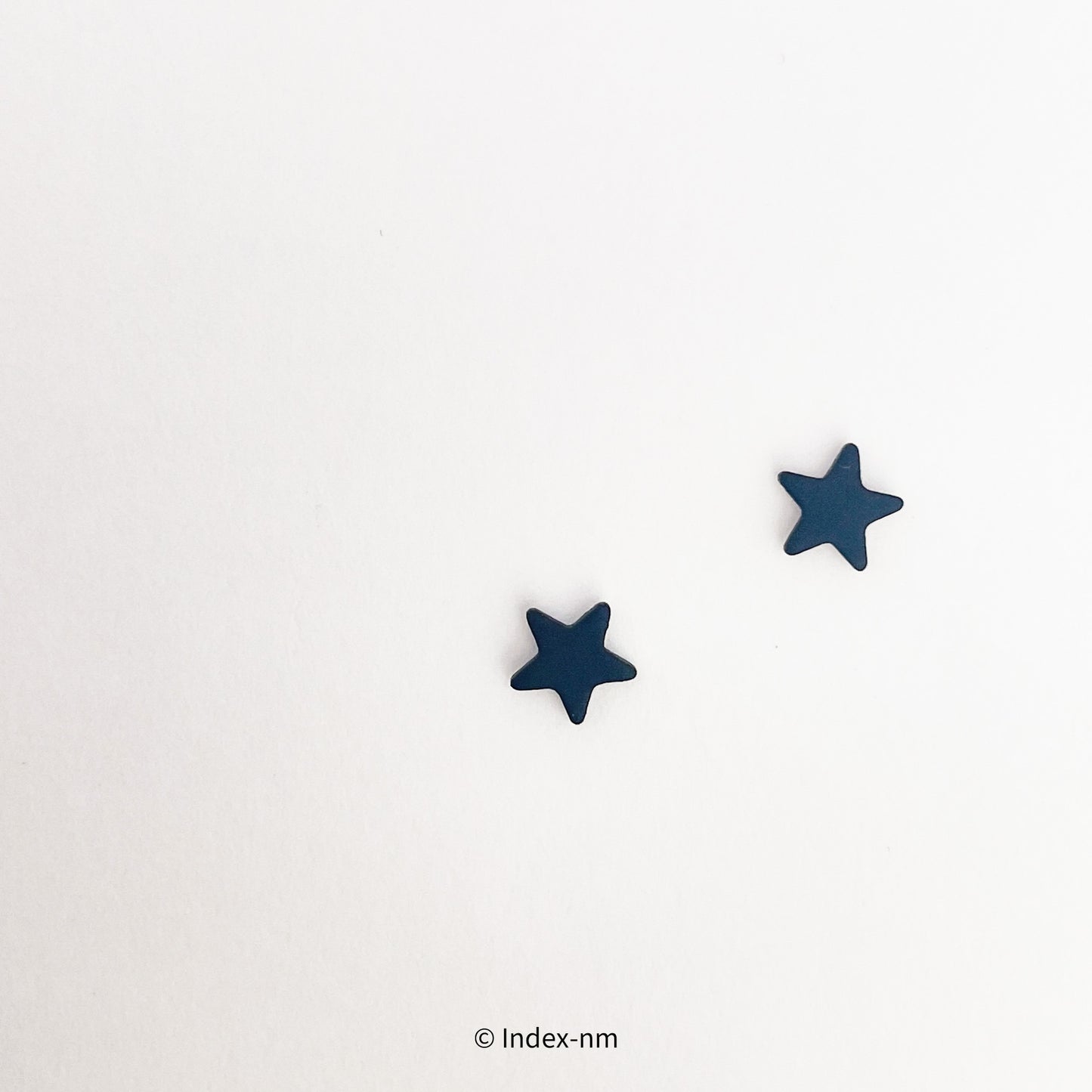 Tiny Black Star Studs Earrings