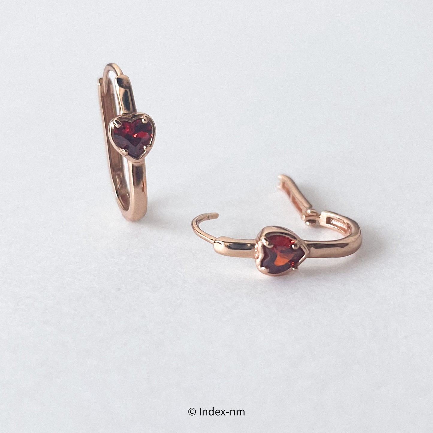 Rosy Love | Heart Hoops
