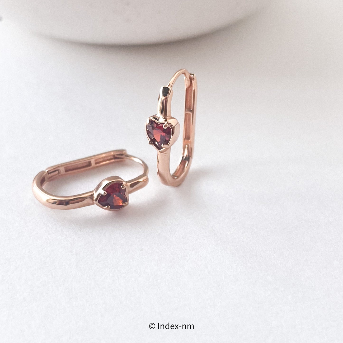 Rosy Love | Heart Hoops
