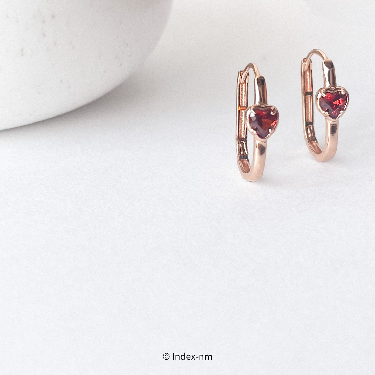 Rosy Love | Heart Hoops