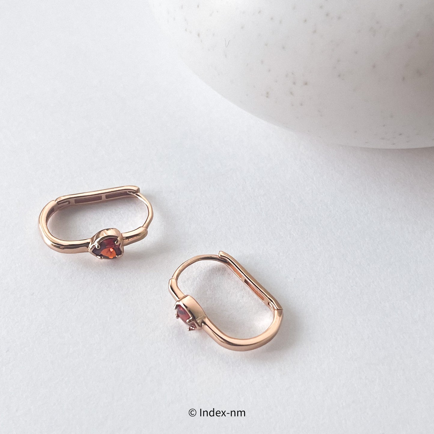 Rosy Love | Heart Hoops