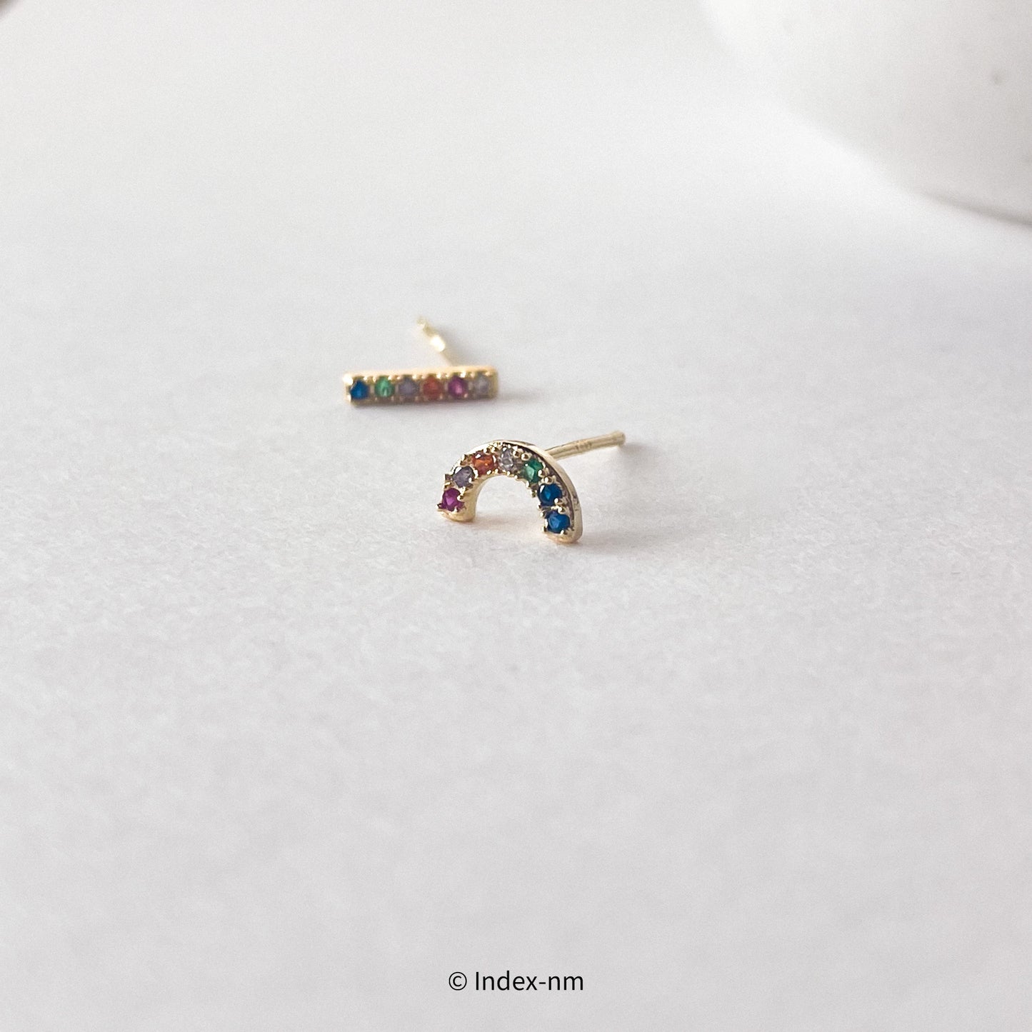 Hue | Rainbow Arc Studs