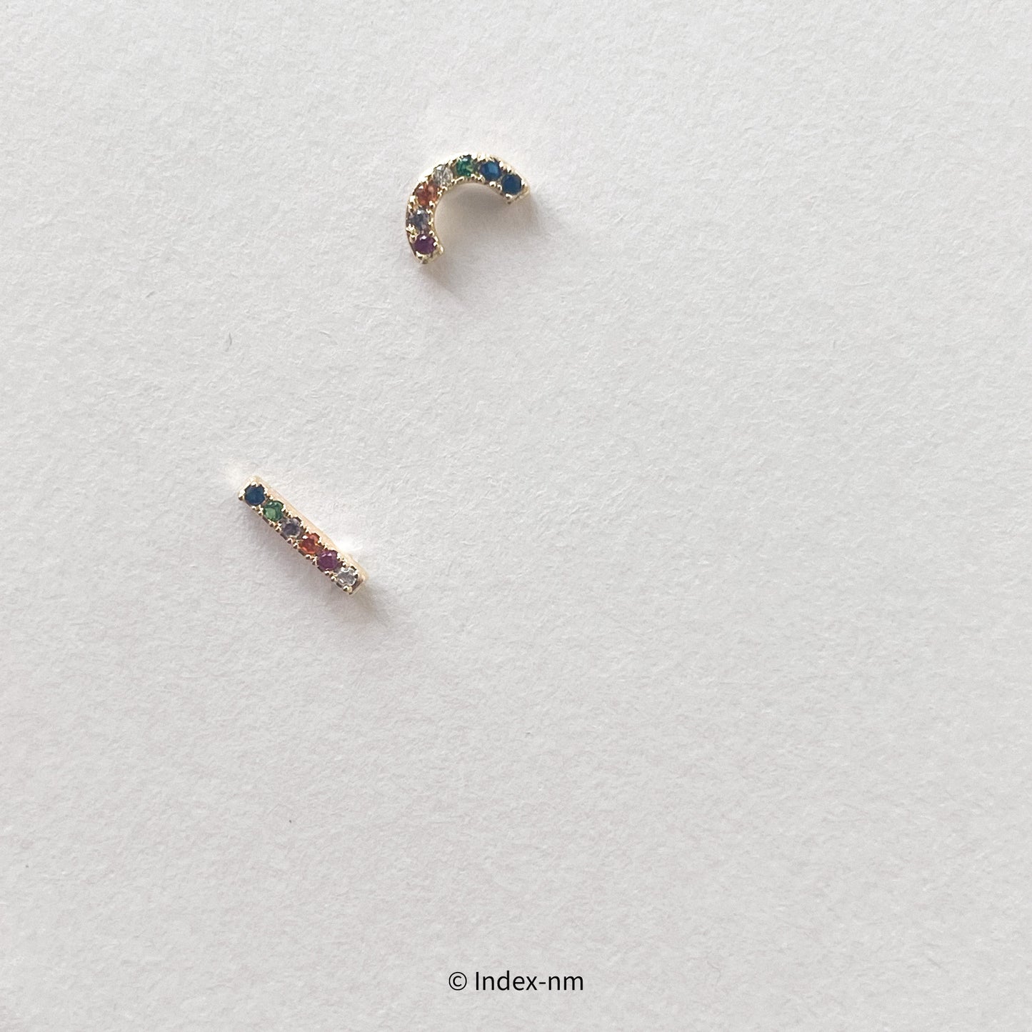 Hue | Rainbow Arc Studs