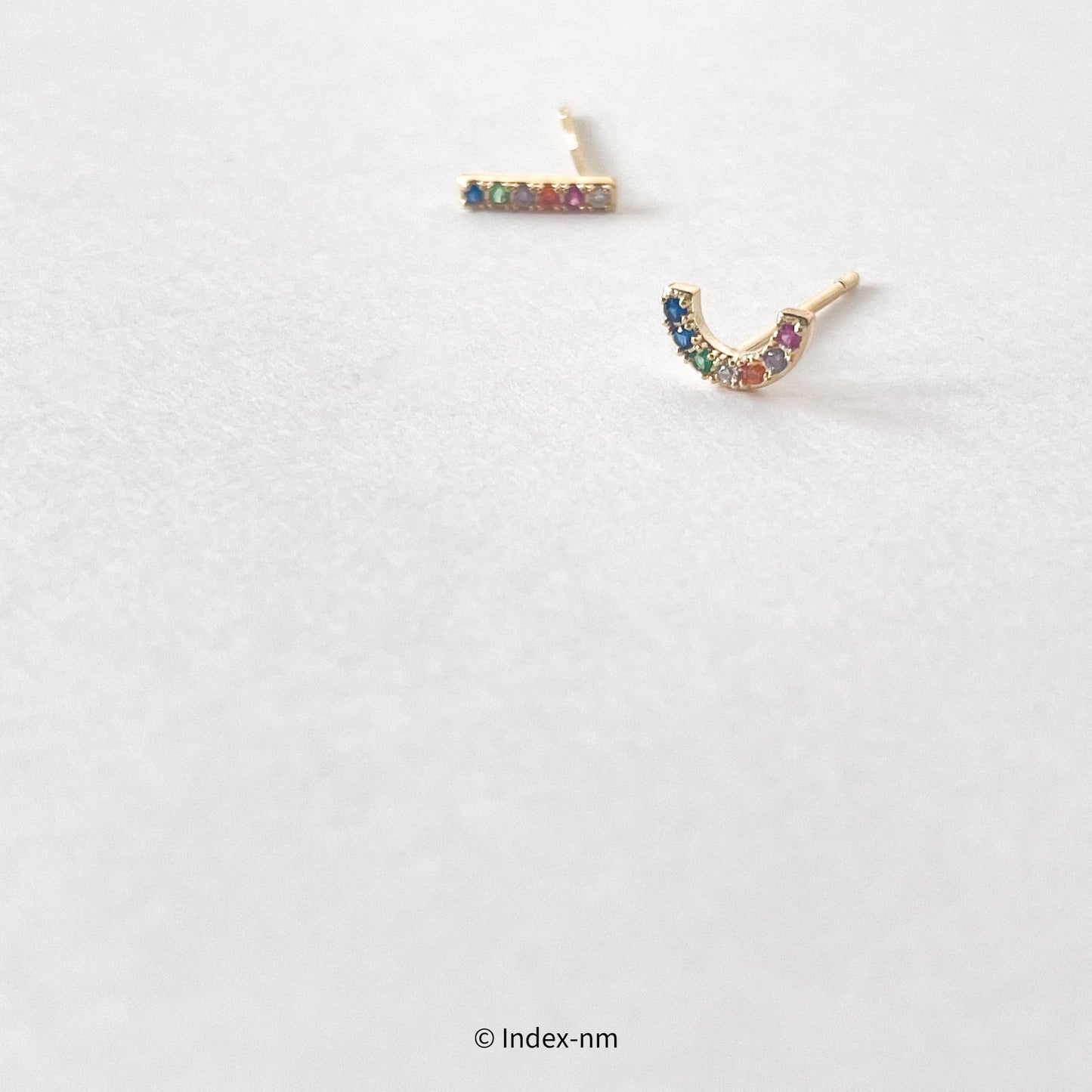 Hue | Rainbow Arc Studs