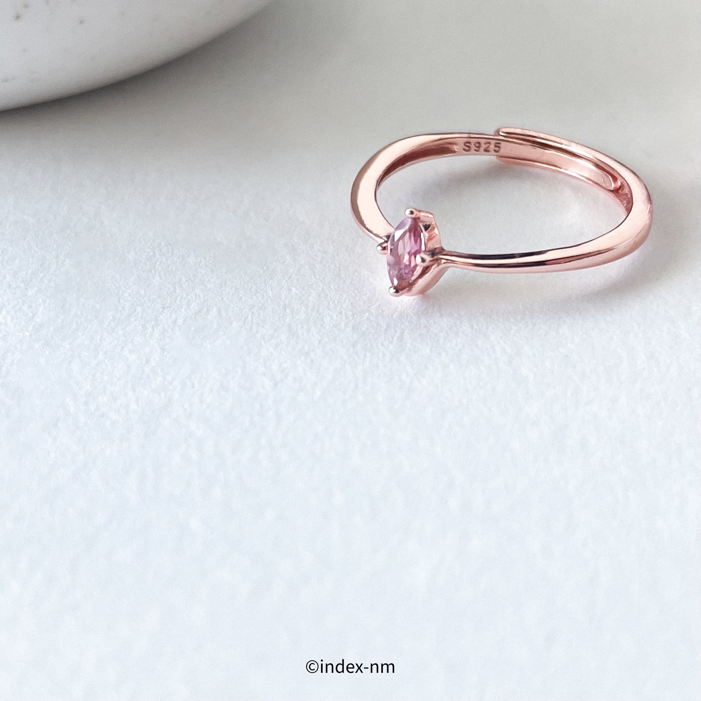 Rosette | Blush Drop Ring