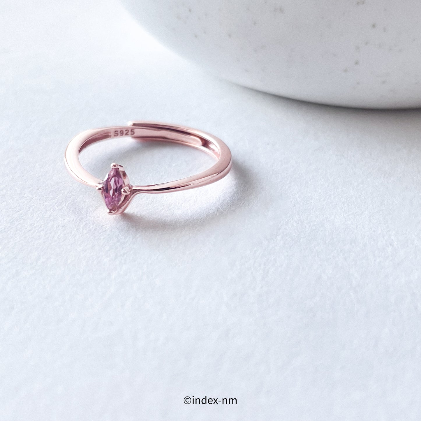 Rosette | Blush Drop Ring