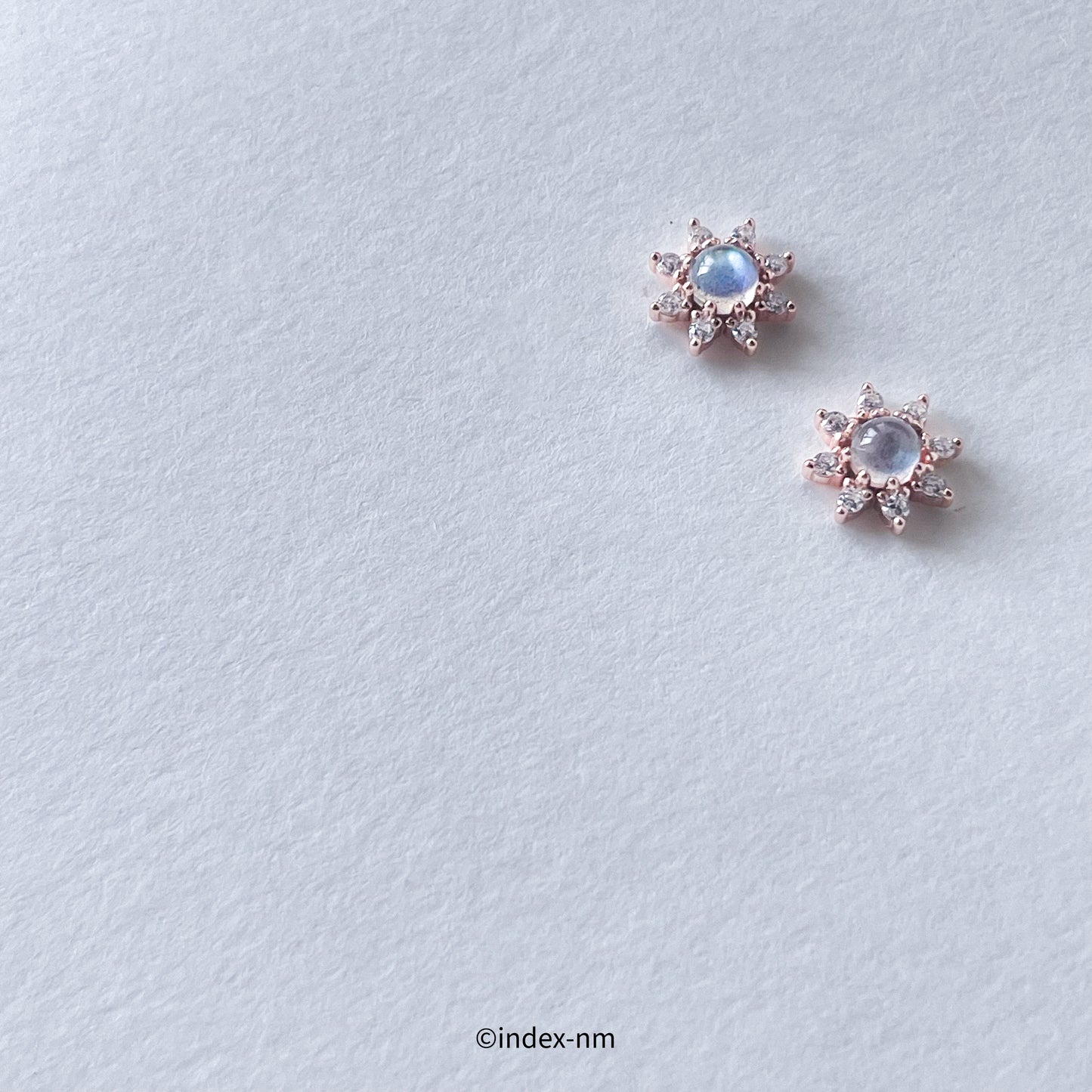 Cosmic | Moonstone Star Studs