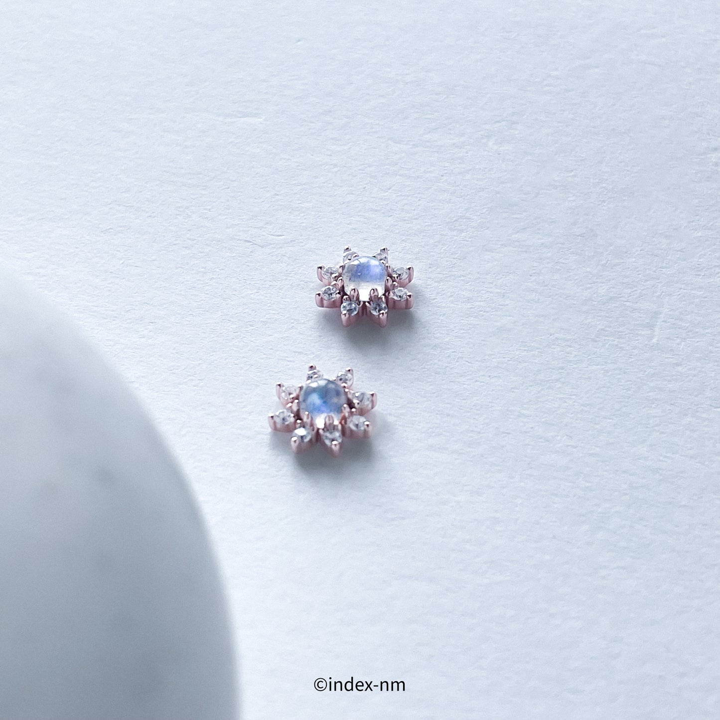 Cosmic | Moonstone Star Studs