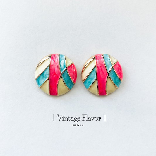 Iridescent | Colorful Round Studs