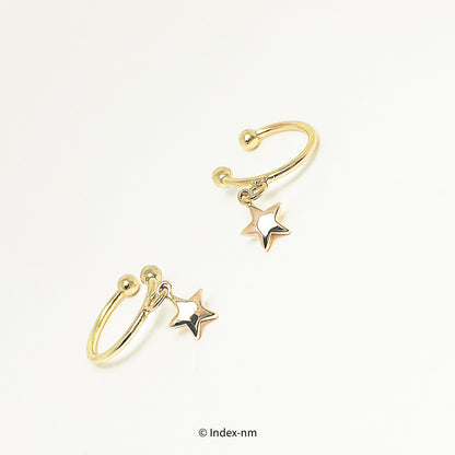 Tiny Gold Star Clip-on Earrings