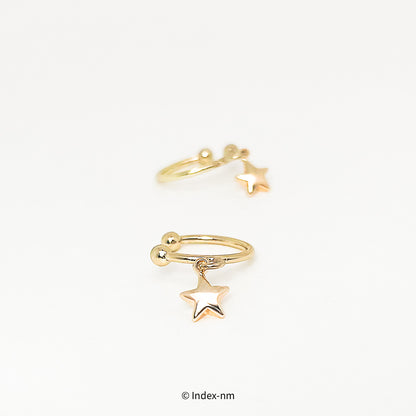 Tiny Gold Star Clip-on Earrings