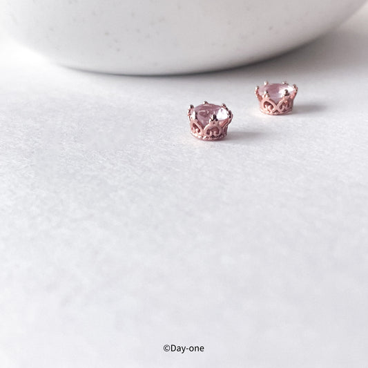 Coronet | Crystal Crown Studs
