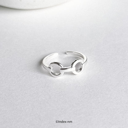 Mark | Silver Horsebit Ring