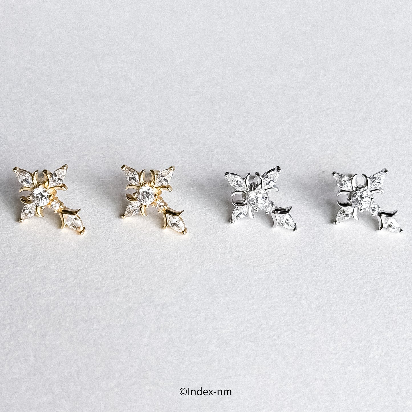 Belief | Shiny Cross Studs