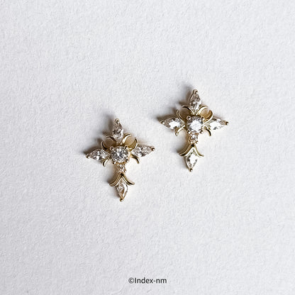 Belief | Shiny Cross Studs