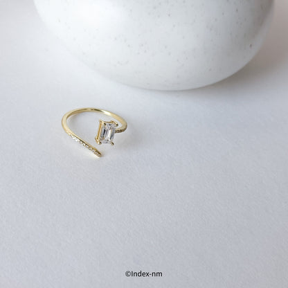 Rene | Gold Cubic Zirconia Ring