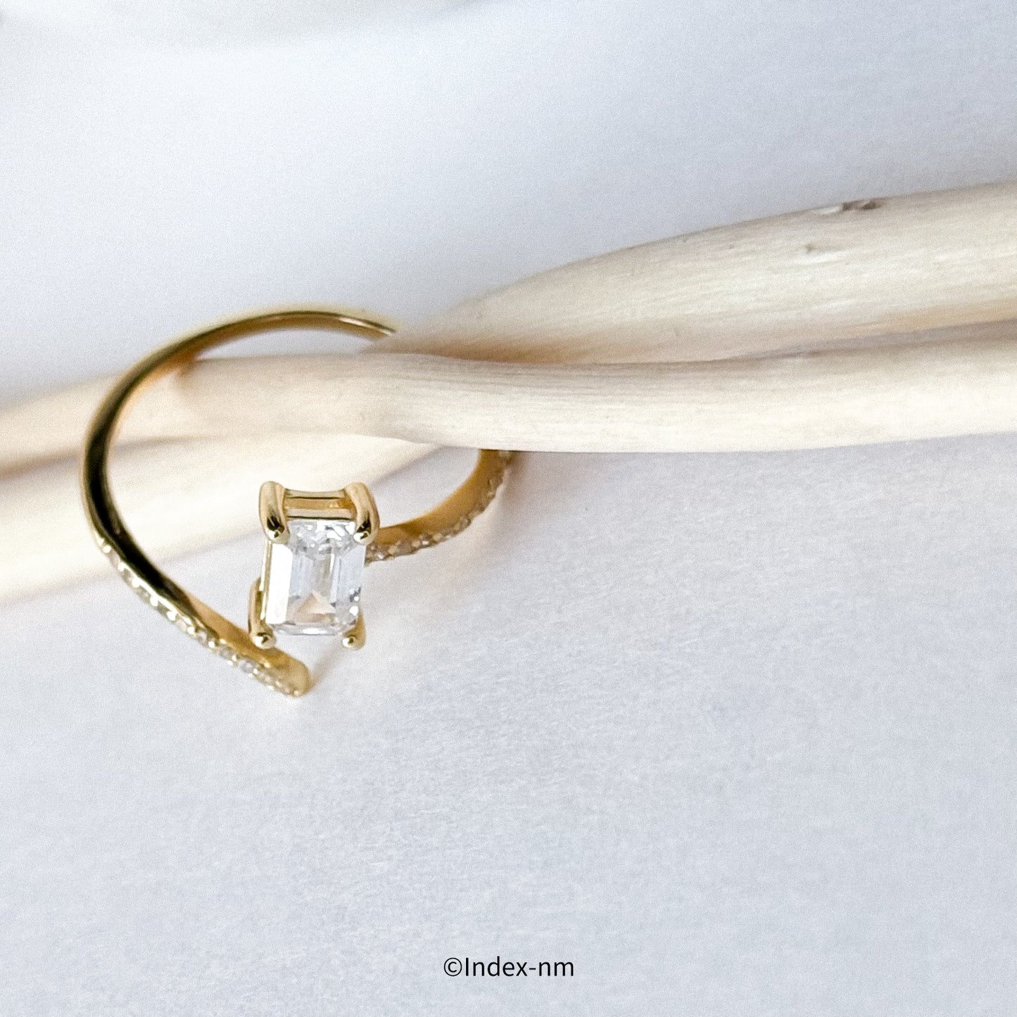 Rene | Gold Cubic Zirconia Ring