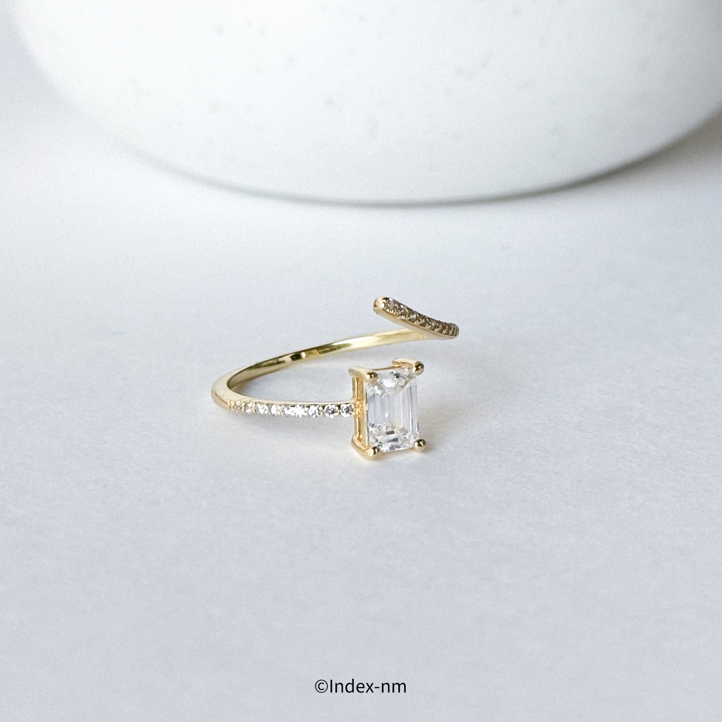 Rene | Gold Cubic Zirconia Ring