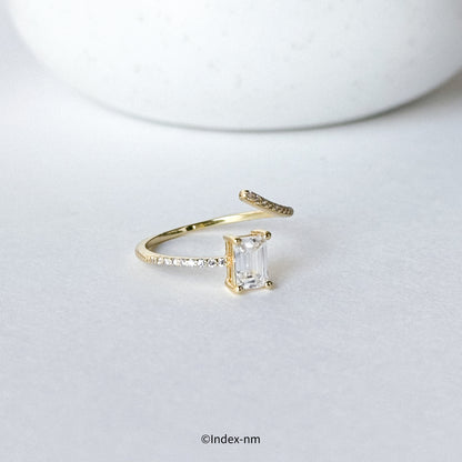 Rene | Gold Cubic Zirconia Ring