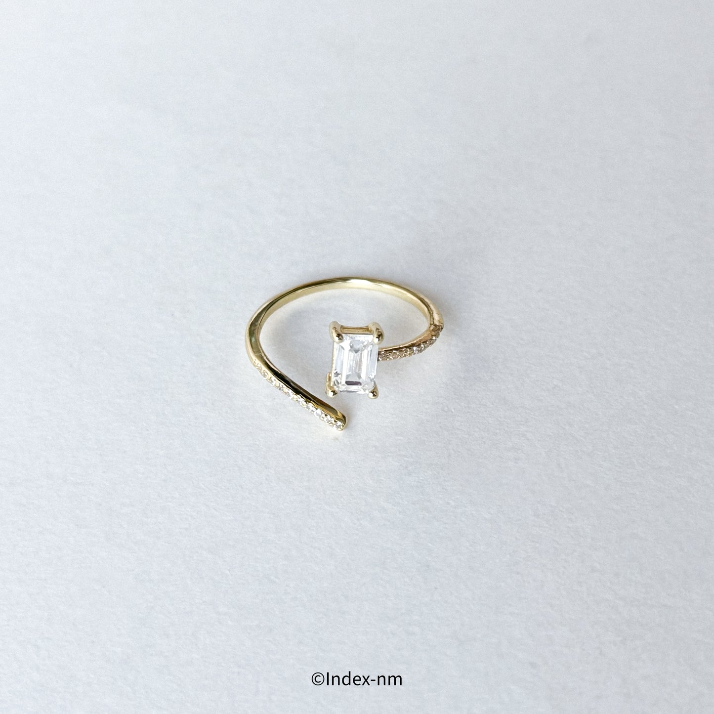 Rene | Gold Cubic Zirconia Ring