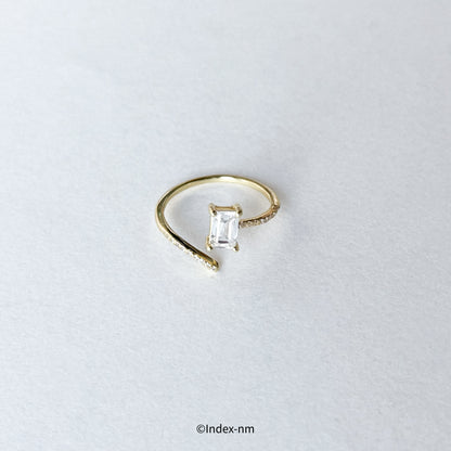 Rene | Gold Cubic Zirconia Ring