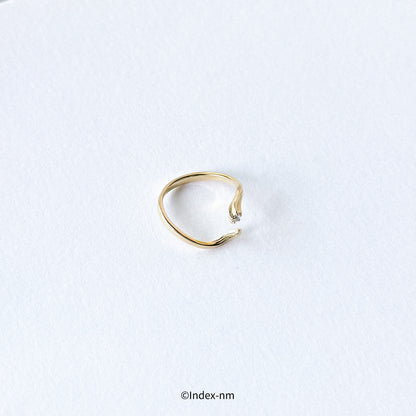 Winding | Gold Twist ring