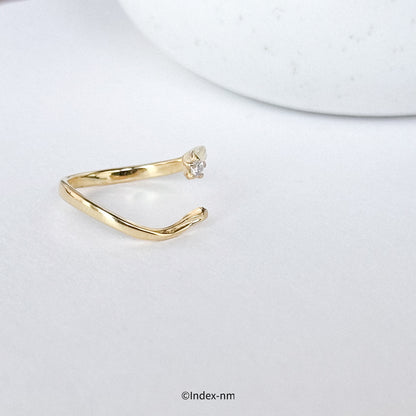 Winding | Gold Twist ring