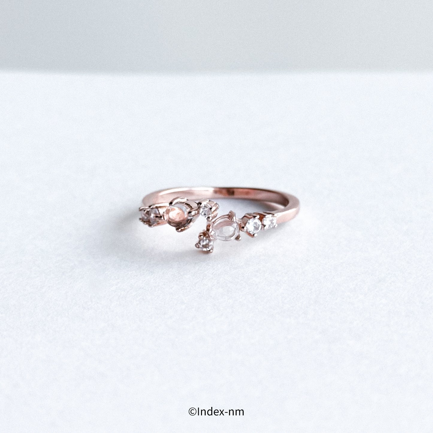 Vine | Rose Gold Moonstone Ring