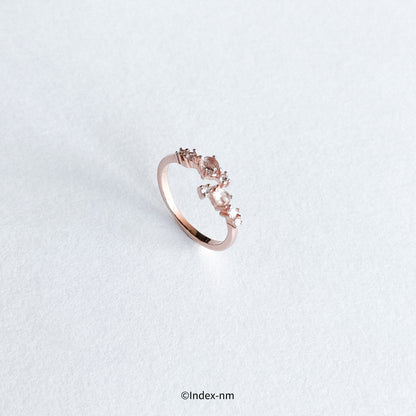 Vine | Rose Gold Moonstone Ring