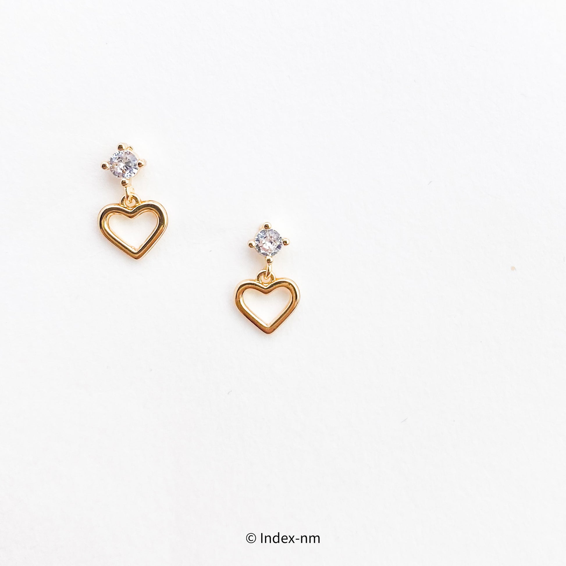 Tiny Heart Drop Earrings