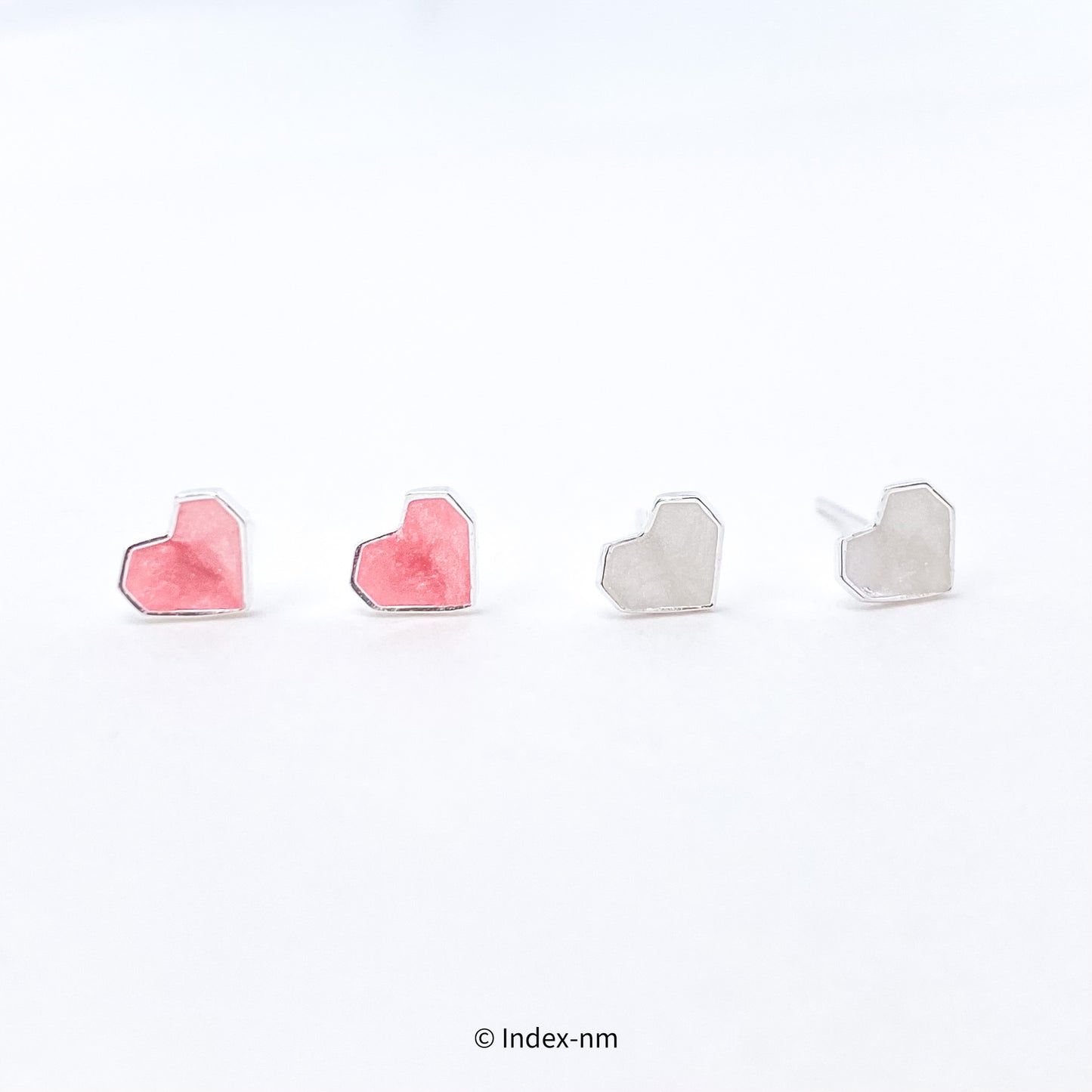 Dainty Sterling Silver Heart Studs Earrings