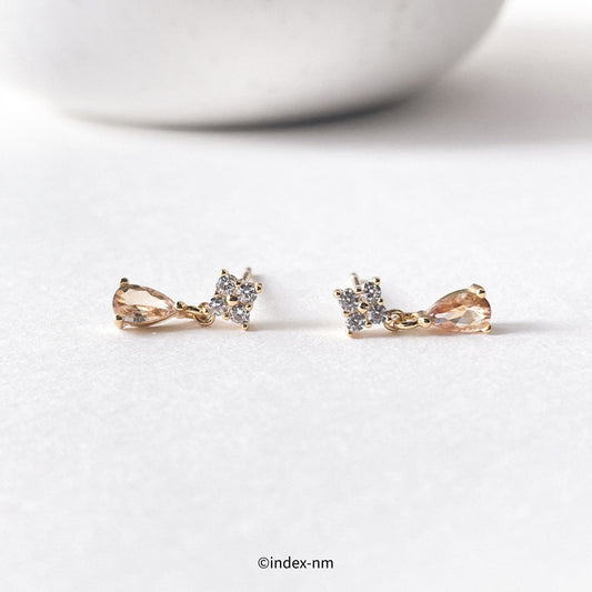 Morganite | Sunset Cascade Drop Earrings