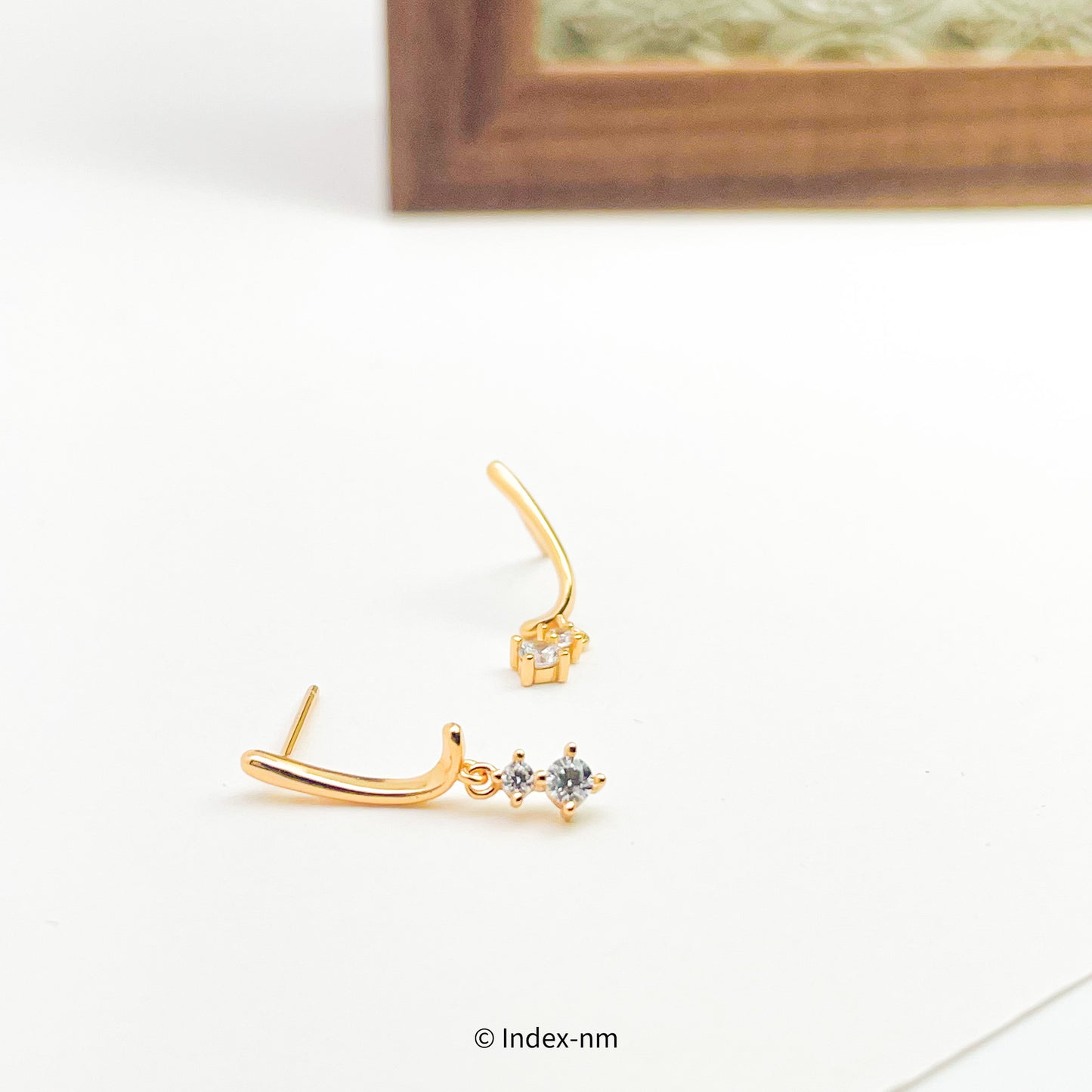 Dainty Simple Sterling Silver Drop Earrings