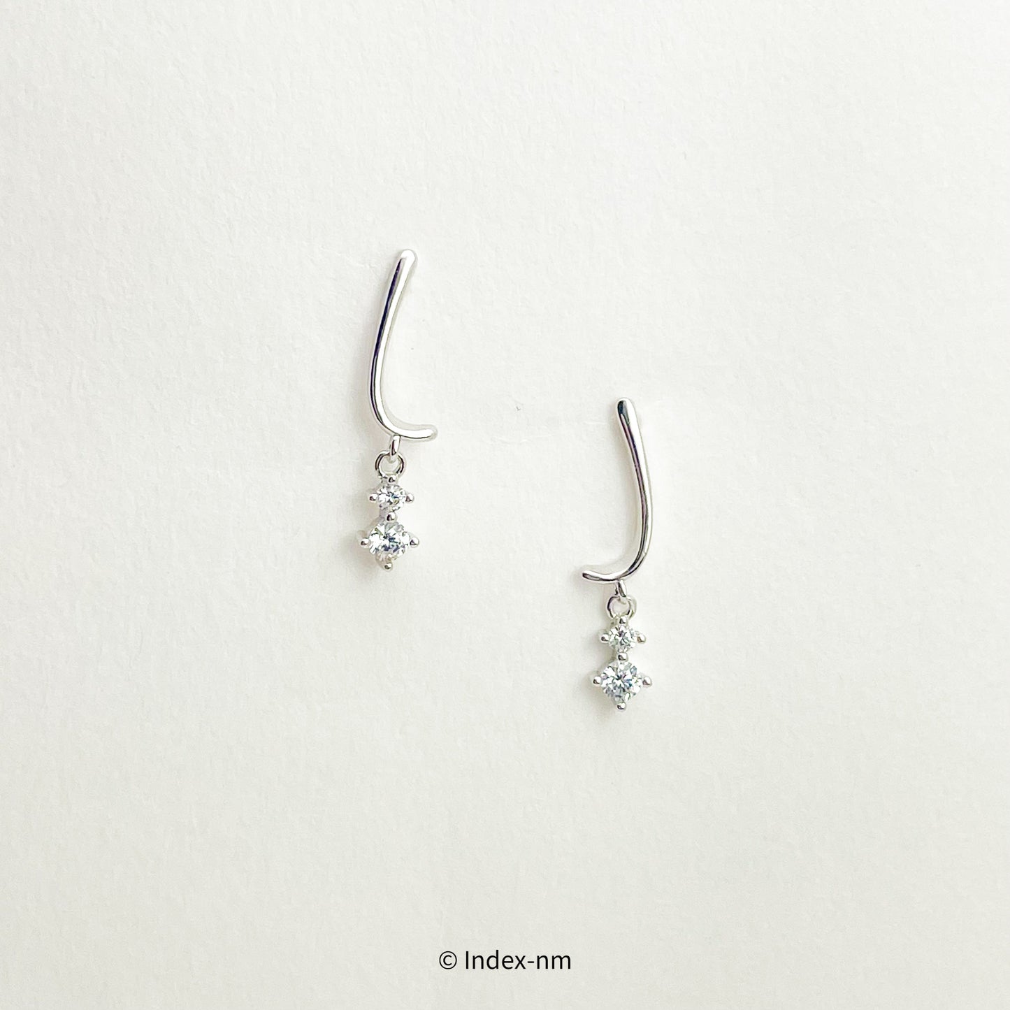 Dainty Simple Sterling Silver Drop Earrings