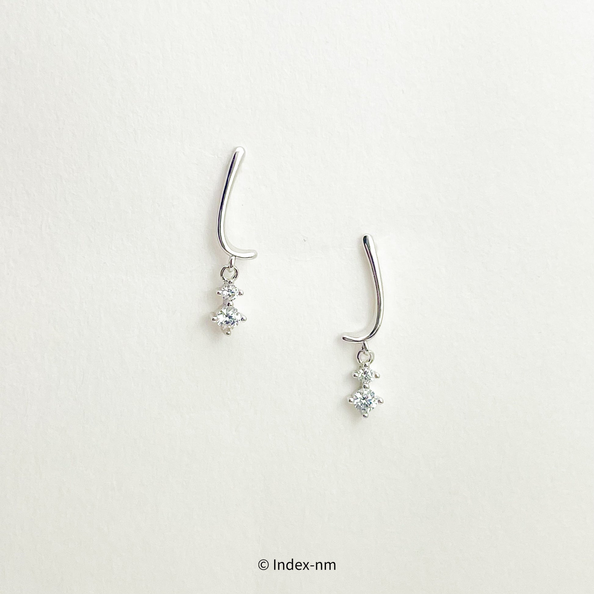 Dainty Simple Sterling Silver Drop Earrings