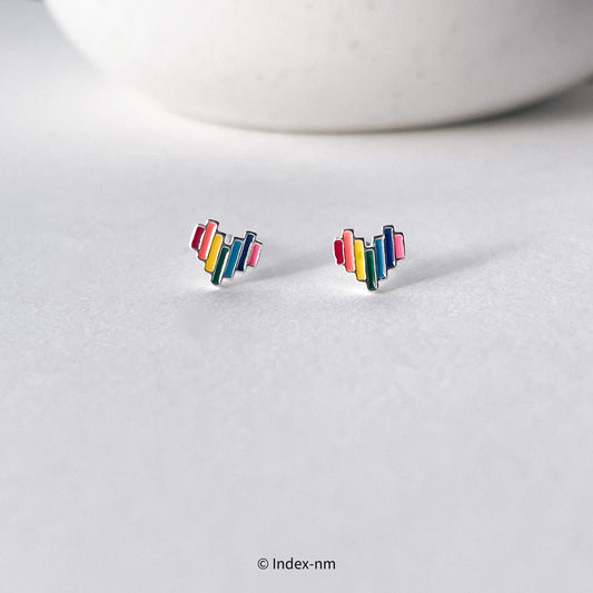 Vibrant | Rainbow Bar Studs