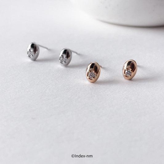 Moonbeam | Oval Studs