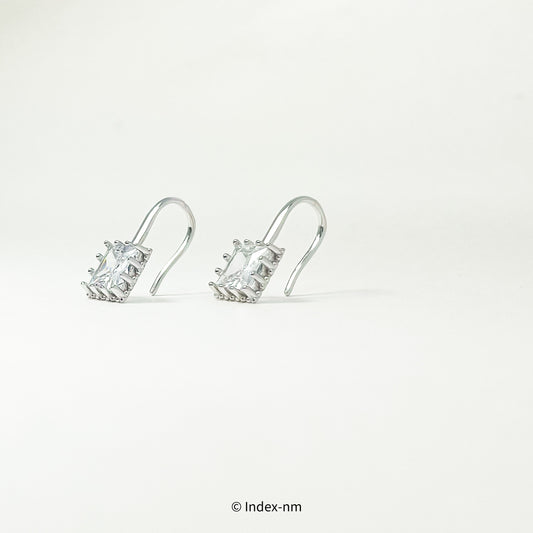Dainty 925 Sterling Silver Gemstone Drop Earrings