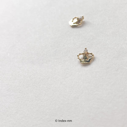 Crown | 純銀耳環