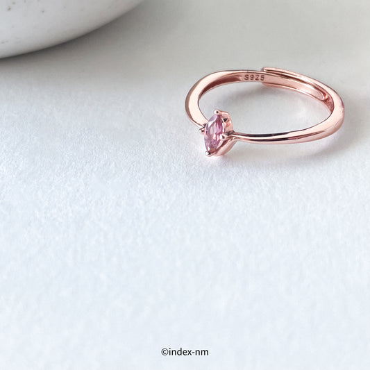 Rosette | Blush Drop Ring