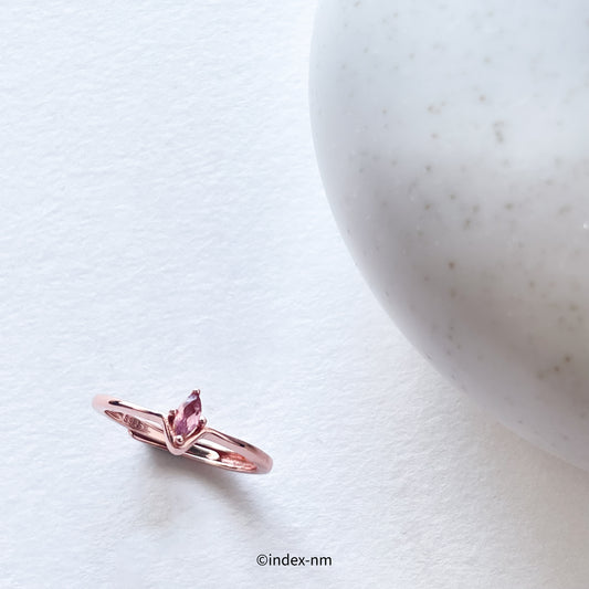 Rosette | Blush Drop Ring
