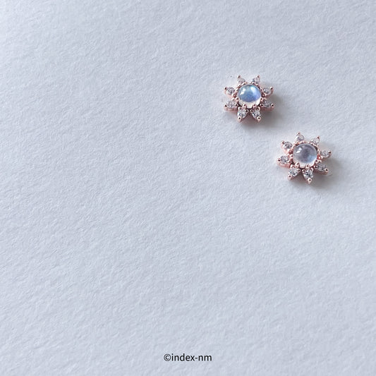Cosmic | Moonstone Star Studs