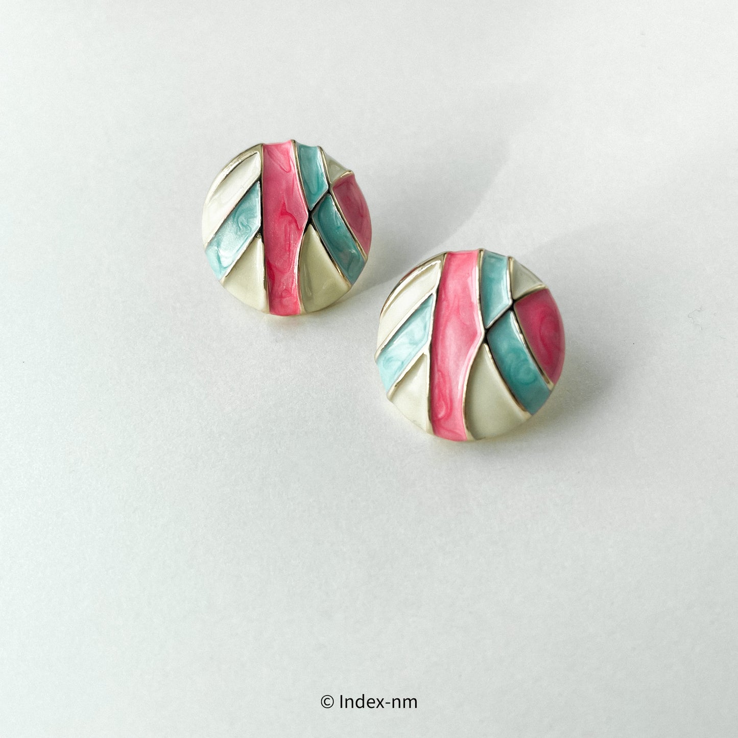 Iridescent | Colorful Round Studs