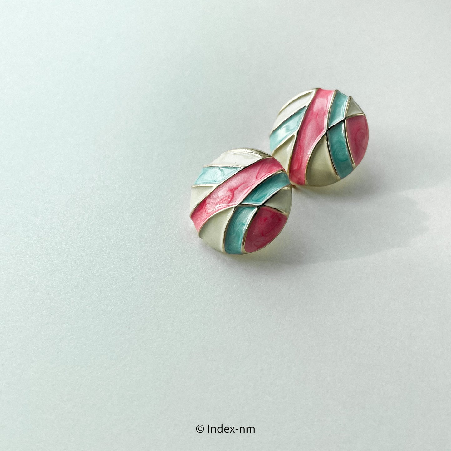 Iridescent | Colorful Round Studs