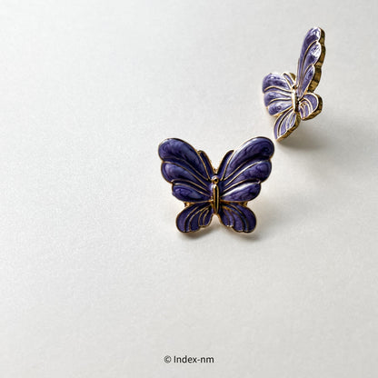 Mate | Purple Large Butterfly Studs