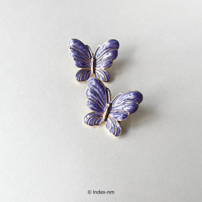 Mate | Purple Large Butterfly Studs