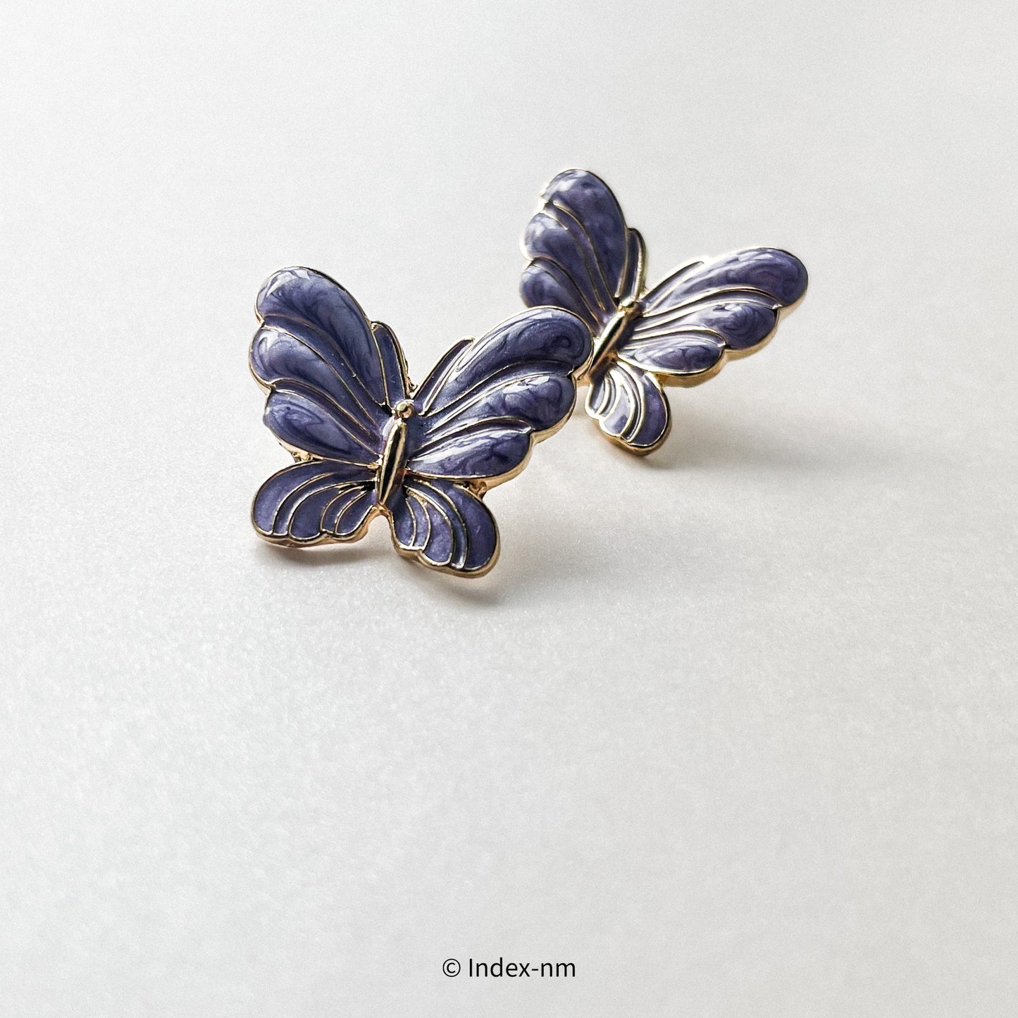 Mate | Purple Large Butterfly Studs