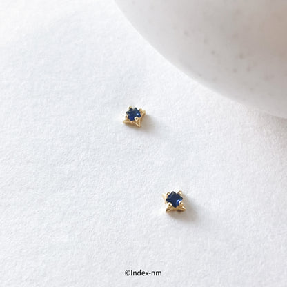 Mysterious | Tiny Blue Gem Studs