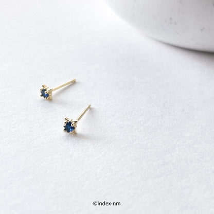 Mysterious | Tiny Blue Gem Studs