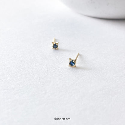 Mysterious | Tiny Blue Gem Studs